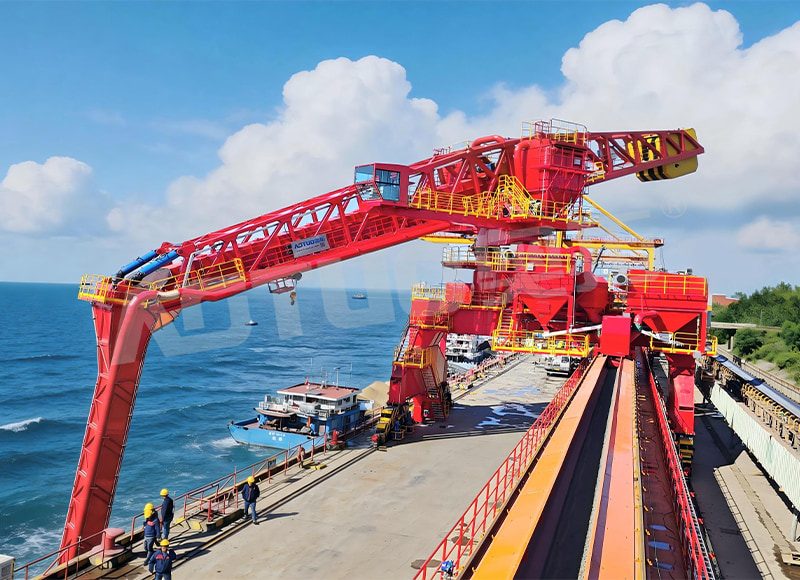 Uri ng ATSL-B track-type na environment friendly na klinker spiral Ship Unloader